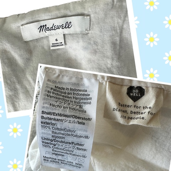 Madewell | Ruffle-Strap Square Neck Floral Midi Dress - 6 🌿 Cottagecore Prairie - Picture 6 of 8